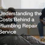 Understanding the Costs Behind a Plumbing Repair Service